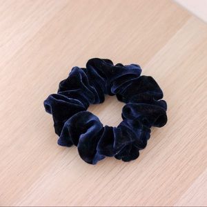 American Apparel Blue Velvet Scrunchie